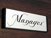 Manager Sign