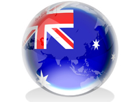 Austalian Flag Globe