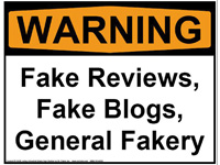 Warning Sign Fake Reviews