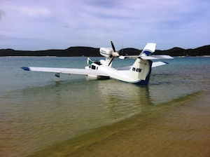 Blue Sky Airlines in water 1