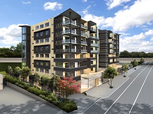 Oaks Woolloongabba exterior render