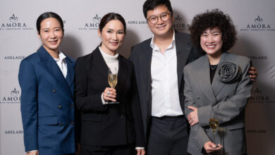 Siriphatrawan family. L-R - Khun. Chatkaew Siriphatrawan (Amora Hotels & Resorts Director), Khun Amornrat Siriphatrawan (Amora Hotels & Resorts Chairwoman), Khun Earp Siriphatrawan (Amora Hotels & Resorts Director), Khun Eye Siriphatrawan (Amora Hotels & Resorts Director)
