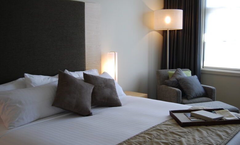 A well-presented hospitality bed