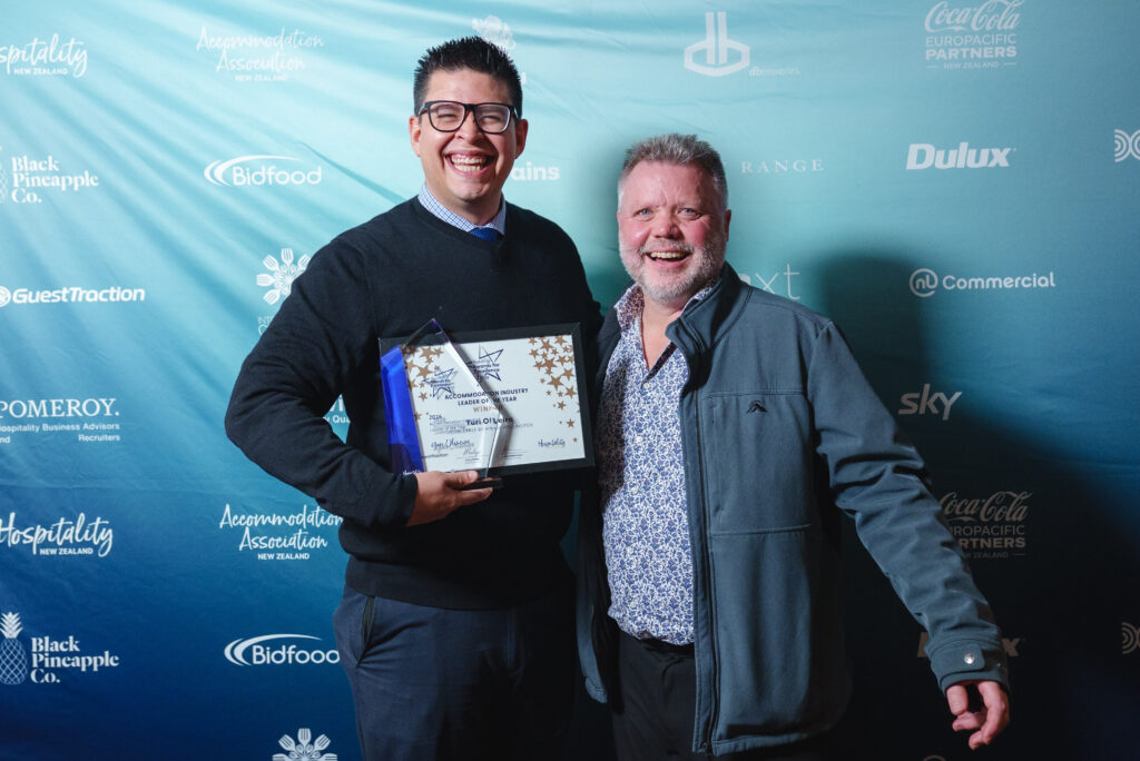 Accommodation Industry Leader of the Year Yuri Oliveira (DoubleTree by Hilton Wellington).